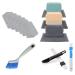 Kcvzitrds Set of 12 Cleaning Brushes Hand Window Rail Cleaning Brush for Quick Clean Corners and Space Easy Installation Easy to Use