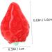 MAGICLULU 30pcs mini toy doll house accessory fake fruit resin strawberry cake decoration fake strawberries mini hair accessories artificial toy room key chain doll house mini photo frames Red 1.6x1cm - Buy Online on GoSupps.com