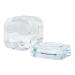 Harilla Nail Art Dish with Lid Bowl Cup Holder Glassware Tools Nails Liquid Powder Containers Nail Art Tools for Home Salon Clear
