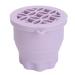 Makeup Brush Cleaning Bowl Multifunction Makeup Brush Cleaner Cup with Lid for Travel (Purple)