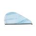 Light Blue Marble Microfiber Hair Towel Soft Super Absorbent Hair Towel Wrap for Women Coral Velvet Quick Dry Hair Cap for Long Curly and Thick Hair