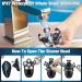 Buy 6 in 1 Electric Head Shaver for Bald Men - Waterproof Rotary Razor with LED Display | Cordless Head Shaving Kit for Smooth Results - Buy Online on GoSupps.com