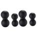 Homsfou 4 piece of employment therapy yoga balls back massager massage ball peanut yoga roll peanut ball Siamese ball scroll wheel Fascia ball massage globe fitness mediumx2pcs bluex2st