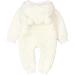 VICROAD Baby Hooded Knitted Romper 12-18 Months Beige - Warm Sweater Jumpsuit for Newborn Girls Boys - Buy Online on GoSupps.com