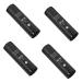 Healvian 4 Boxes Ink Eyebrow Locating Ruler Eyebrow Mapping Kit Brow Mapping Tool Aluminum Alloy 9.00X2.40X2.40CMx4pcs Blackx4pcs