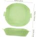 Cabilock Air Fryer Pan Air Fryer Silicone Liner Non-Stick Silicone Pot Reusable Square Cooking Pot Green 24X19.5X5CM - Buy Online on GoSupps.com