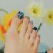 Zinipin Gellight Semi-Cured Gel Pedicure Strips - 30 Pedi Wraps with Cleanser Pads, Stick & File - Blue Marble Art - Buy Online on GoSupps.com