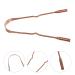 U-Shaped Copper Tongue Brush & Scraper - Premium Oral Care Accessory | 1pc Tongue Cleaning Tool for Fresh Breath - Buy Online on GoSupps.com