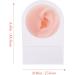 KALLORY Silicone Ear Jewelry Tools Set - 3 Pieces Rubber Ear Models for Piercing Kit - Reusable & Soft - Complexion - 11.5x7.5cm - Buy Online on GoSupps.com