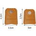 4-Piece Leather Thimble Set for Hand Sewing, Quilting, Knitting - 2 Sizes - Buy Online on GoSupps.com