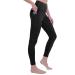 vnnink Professional Yoga Leggings for Women Ultra Stretch Soft High Waisted Yoga Pants with Pockets Tummy Control Black X-Large