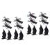 FRCOLOR 8 Pairs Halloween Hair Clips Bat Hairclips Halloween Hairpins Cosplay Hair Clips Kids Hair Barrettes Dress Accessories Non-woven Hair Clips Non-woven Fabric Clothing
