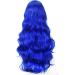 Colorfulpanda Blue Curly Wig 80cm - Anime Cosplay Halloween Costume Party Synthetic Wigs - Buy Online on GoSupps.com