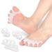 Hallux Valgus Toe Spreader Silicone Kit - 4 Pairs for Big Toe Hammer Toe & Claw Toe Correction - Pain Relief Solution - Buy Online on GoSupps.com