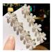 14 Pcs Mini Pearl Hair Claw Clips with Flower Design - Sweet Artificial Bangs Clips for Women & Girls - Buy Online on GoSupps.com