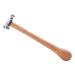 BENECREAT Two-Sided Carbon Steel Chasing Hammer, 10" Long Jewelry Making Hammer with 2.24" Steel Head and Comfortable Wood Handle for Jewelry Craft Making Chrome Plated Head