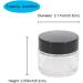 BPFY 24 Pack 2 oz Round Clear Glass Cosmetic Jars with Inner Liners and Black Lids Travel Jars Refillable Containers for Makeup Cream Lotion Sugar Scrubs Eye Shadow Slime Paint Jewelry 2oz Clear - Buy Online on GoSupps.com
