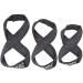 Figure 8 Loop Deadlift Straps - 70 cm Length - Ideal for Powerlifting and Weightlifting - Black with Red Strips - Buy Online on GoSupps.com