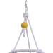 Hypeety Pet Bird Swing Toy - Round Cotton Rope Hanging Hammock for Parakeet, Budgie, Cockatiel - Fun Tri Toy for Cage Enrichment - Buy Online on GoSupps.com