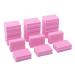 LuoshaPUCY 20 Pcs Nail Buffer Block Professional Nail Sanding Blocks for Gel Natural Nails Buffer Sanding Block Nail Art Tool for Salon Home Use (Pink)