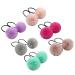 Minkissy 12pcs Pom Ball Elastic Hair Ties | Cute Pompom Hair Bands & Accessories for Ponytails - Buy Online on GoSupps.com