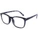 DOOViC Blue Light Filter Reading Glasses Square Frame Large Lenses Prescription Glasses 024 Blue Tortoiseshell 2.0 x