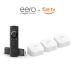 Amazon eero 6 dual-band mesh Wi-Fi 6 system (3-pack) bundle with Fire TV Stick 4K streaming device with Alexa Voice Remote