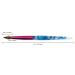 PANA Size 8 White Swirl Blue Kolinsky Hair Acrylic Nail Brush - Round Shape Pink Ferrule - Perfect for Nail Extension, Manicure, Pedicure - Professional Quality - Buy Online on GoSupps.com
