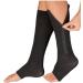 JHKJ Compression Socks for Men & Women - Open Toe Knee High Leg Support with Zipper - Black L/XL - Buy Online on GoSupps.com