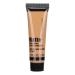 37ml Bronze Beauty Black Liquid Foundation, Moisturizing Concealer Liquid Foundation Makeup Oil Control Foundation for Dark Skin
