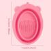 Makeup Brush Cleaning Mat Foldable Brush Cleaner Bowl Silicone Brush Cleaner Pad for Sponge Pink Cleaning pads - Buy Online on GoSupps.com