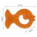 CaaOcho Natural Rubber Baby Teether | One-Piece Hygienic Design | BPA-Free | All Stages Teething Toy | Textured for Sensory Play - Buy Online on GoSupps.com