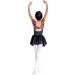 LIBREDGE Ballet Leotard with Skirt for Girls 6-7 Years - Black | Toddler to Big Girl Sizes Available - Buy Online on GoSupps.com