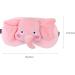 DOITOOL 2Pcs Flannel Elephant Sleep Mask Set - Soft Eye Cover for Men & Women | Pink Grey - Buy Online on GoSupps.com