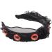TQUXNGA Evil Eyes Headband For Women Pleated Headband Black a Headband Gothic Headband Goth Headpiece Punk Headband - Buy Online on GoSupps.com