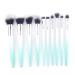 Obahdirry Makeup Brushes Set Makeup Contour Blush Foundation Powder Eyeshadow Brush Set Gradually Changing Color Brush Blue
