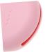 Silicone Makeup Puff Holder - Travel Cosmetic Box for Makeup Sponges (7.5x7.5x2 cm) - Pink - Buy Online on GoSupps.com