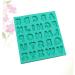 STOBOK 2pcs Silicone Molds Butter Cookies Cake Mold Candy Molds Soap Loaf Mold Cakesicles Mold Letter Molds Cupcake Chocolate Mold Baking Tool Fondant Mold Epoxy Decorative Mold Greenx2pcs 12x13cmx2pcs - Buy Online on GoSupps.com