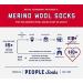 People Socks Merino Wool Crew Socks 4-Pack - Arch Support, Made in USA - Large 71% Premium Blend - Charcoal Black, Navy, Brown (2x Large, 2x Large 2) - Men's Women's - Buy Online on GoSupps.com