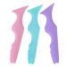 BIUDECO 3pcs Silicone Beauty Ruler Mascara Guard Eyeshadow Eyelash Tool Eyeliner Stencils