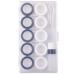 Hrippy 5 couples contact lens water eyes contact lens box travel contact lenses case soac container lens box for beauty pupil white black