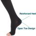 Open Toe Thigh High Compression Stockings 20-30 mmHg for DVT Varicose Veins & Edema Relief - X-Large Black Support Hose for Men & Women - Buy Online on GoSupps.com