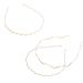 Lurrose 3Pcs Metal Wavy Hairbands for Women - Thin Golden Headbands for Outdoor Style - Buy Online on GoSupps.com