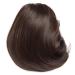 Hepburn Hair Bun Scrunchie Hair Extension Updo Hairpiece Fashion Bridal Hair Chignons Wig Drawstring Ponytail Hair Extension Dark Brown