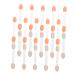 Hemoton 50pcs Two-color Eyeshadow Brush Makeup Supplies Eyeshadow Makeup Accessories Dual-ended Eye Stick Makeup Brush Latex Sponge Eyeshadow Eye Makeup Tools Eyeshadow Cosmetic Applicator