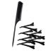 LALAFINA 1 Pointed Tail Dense Gear Comb Hair Clip Hairpins Hair Stylish Comb Womens Hair Clips Alligator Hair Clips Tail Comb Smooth Hair Comb Black Hair Clips Both Ends Brush