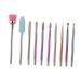 POPETPOP 1Set Alloy grinding head acrylic nail art tools carbide cuticle remover bits Nail Drill Bits acrylic nail tools Manicure Drill Bit diamond Tungsten steel alloy cell phone