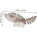 Ipetboom Comb Face Brush Cleansing Leaf Decor Bride Hair Accessories Wedding Bridal Headpieces Wedding D cor Wedding Decorations for Ceremony Gold Decor Women's Leaves Zinc Alloy Decorate - Buy Online on GoSupps.com