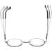 Unisex Retro Vintage Reading Glasses - Metal Frame Clear Lens + Glasses Strap - Silver 2.5 Diopters for Men & Women - Buy Online on GoSupps.com