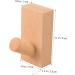 Alipis 3pcs Towel Hooks Adhensive Clothes Hook Wooden Hat Rack Porch Hanger Wall Hanging Adhesive Organizer 8X4 cmx3pcs As Shownx3pcs - Buy Online on GoSupps.com